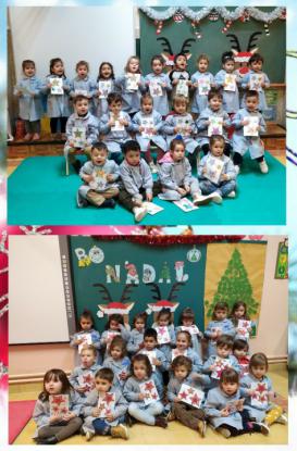 El ciclo de infantil de nuestro colegio comparte postales de Navidad con M�rida - Foto 4
