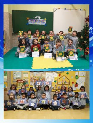 El ciclo de infantil de nuestro colegio comparte postales de Navidad con M�rida - Foto 3