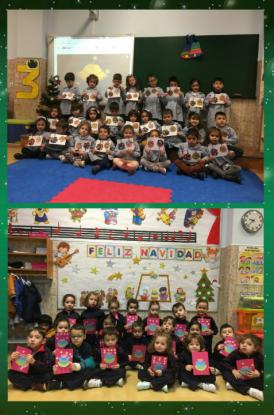 El ciclo de infantil de nuestro colegio comparte postales de Navidad con M�rida - Foto 5
